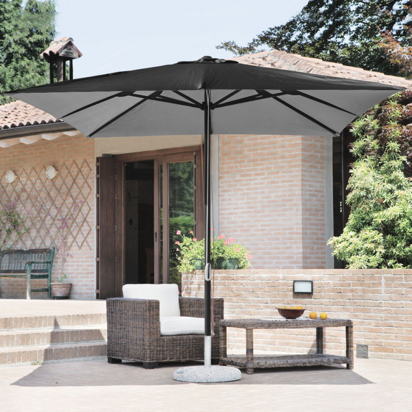 Ombrellone terrazza quadrato 3x3 anti-vento Capri - Casamati