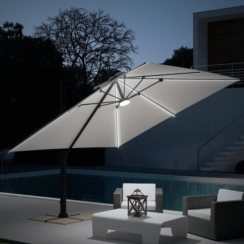 Ombrellone giardino terrazza quadrato 3m Sereno - Casamati