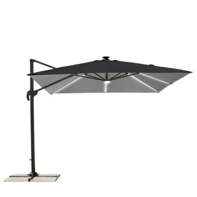 Ombrellone giardino terrazza regolabile LED 3x3 Soleggiato - Casamati