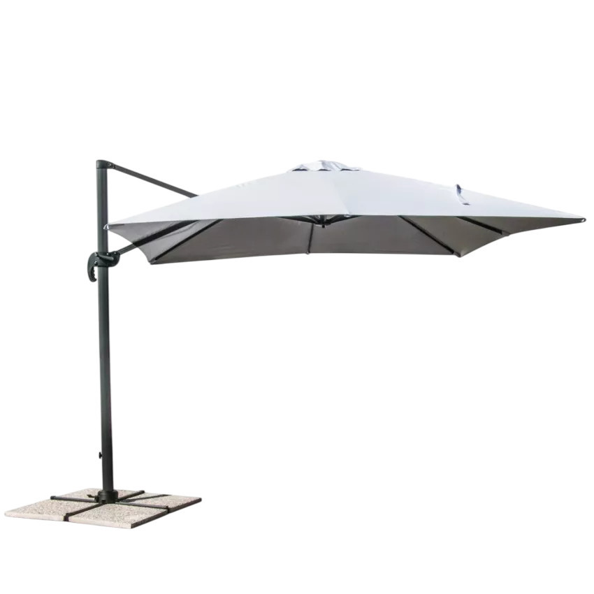 Ombrellone giardino quadrato 3x3 bar terrazza Azzurro - Casamati