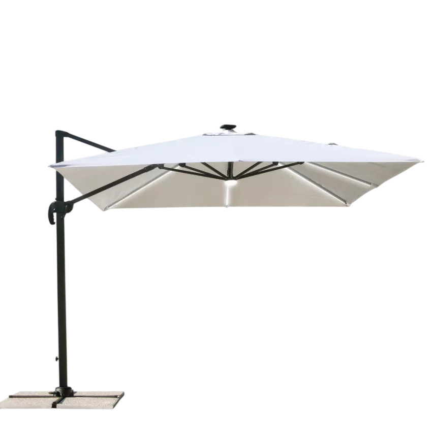 Ombrellone giardino terrazza quadrato 3m Sereno - Casamati
