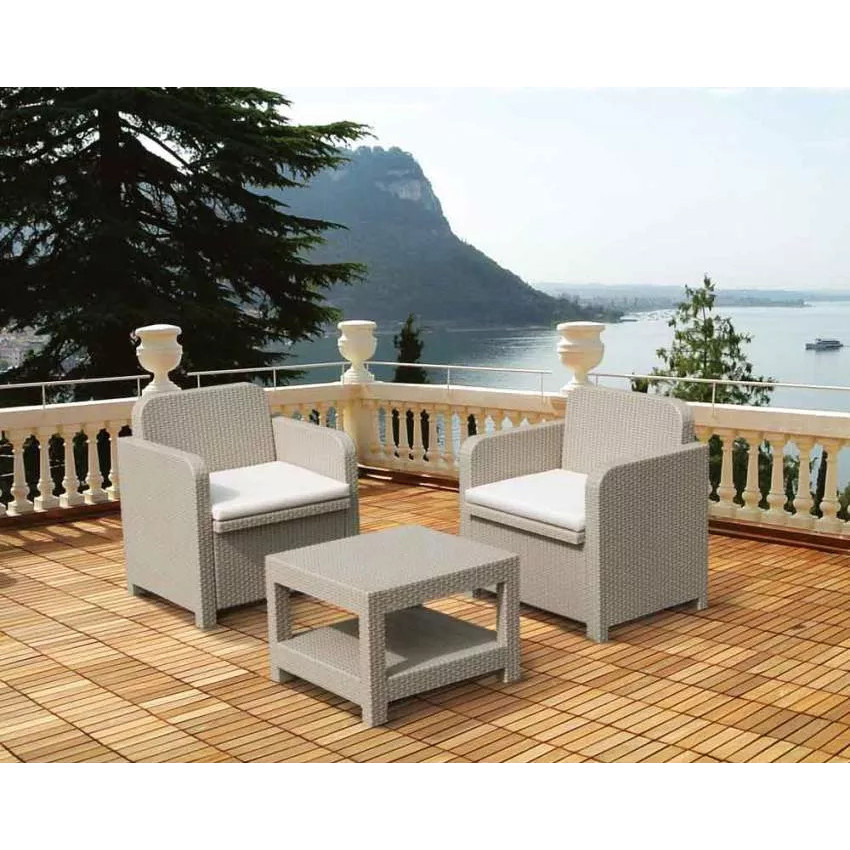 Salotto esterno rattan 2 posti Midgard | Casamati