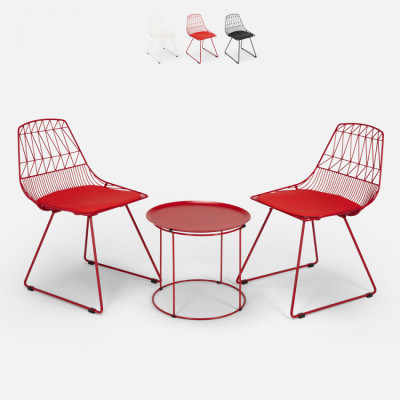 Set tavolo e 2 sedie design Caipirinha