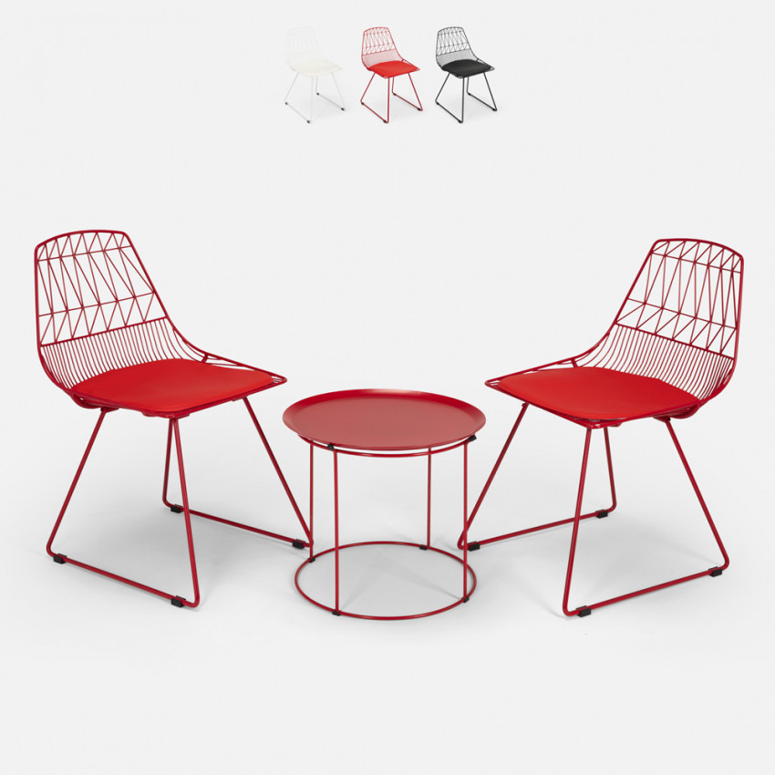Set tavolo e 2 sedie design Caipirinha