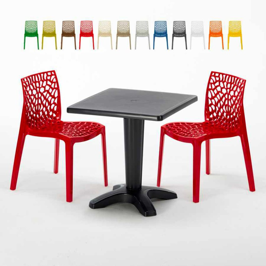 Set tavolo 70x70 cm + 2 sedie Aperol Spritz