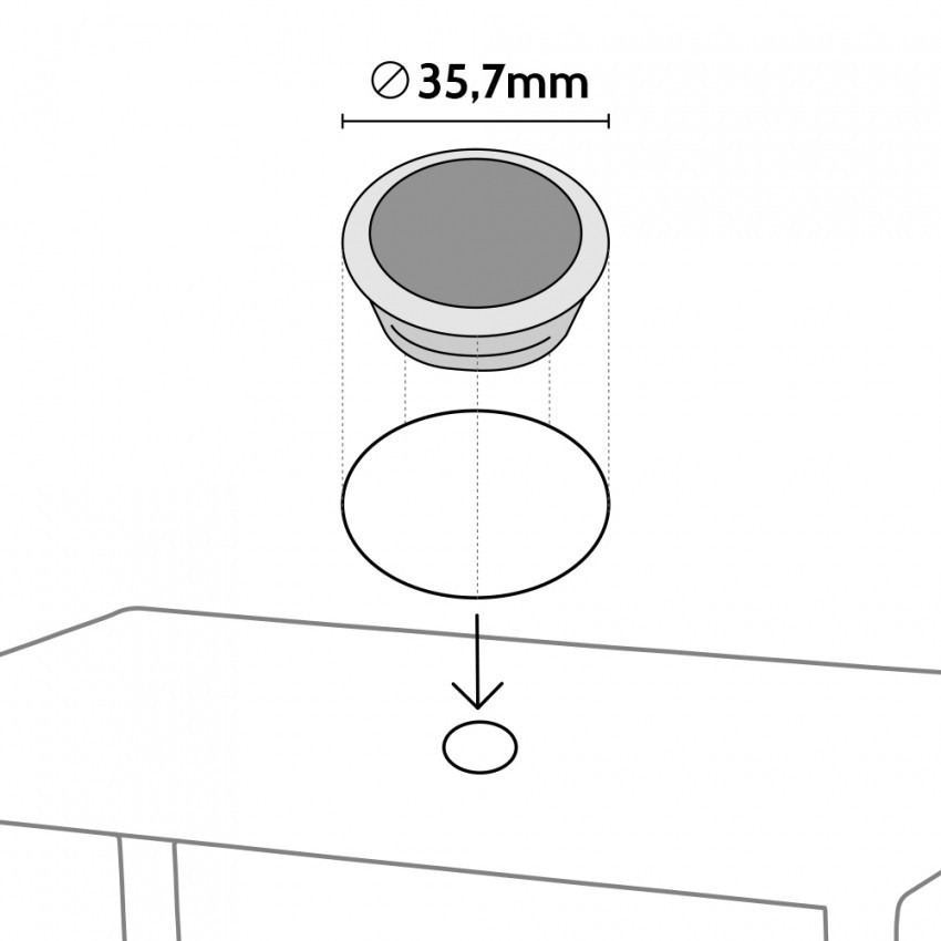 Set tavolo rettangolare 150x90 cm + 6 sedie Zombie