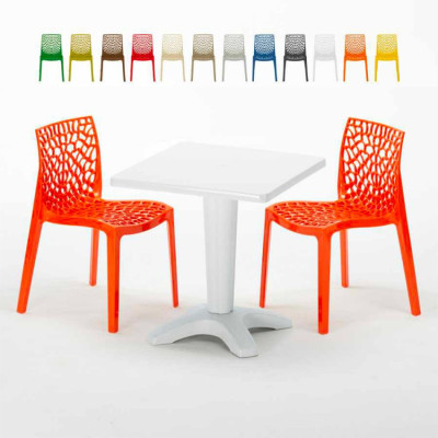 Set tavolo 70x70 cm + 2 sedie French 75