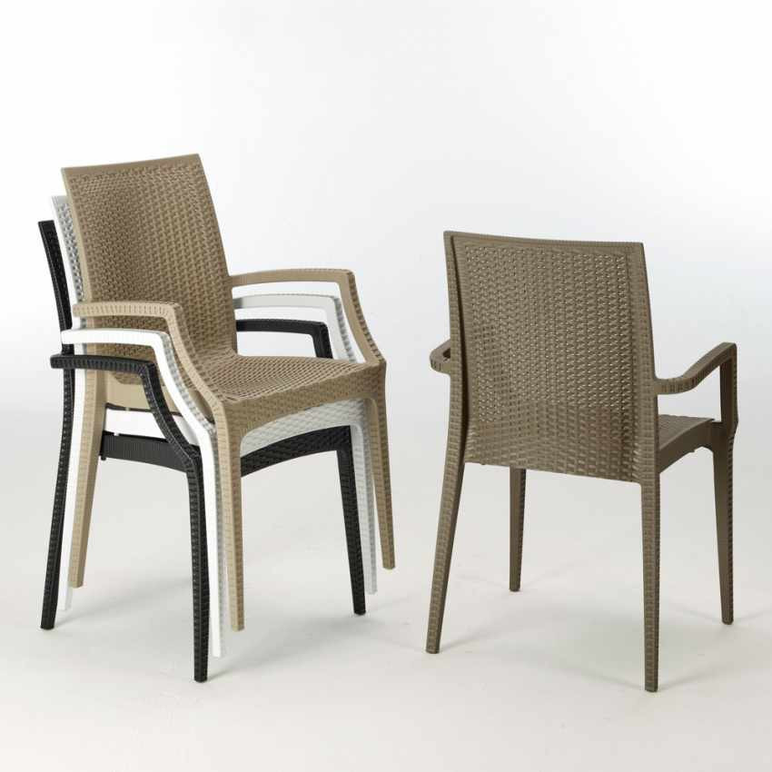 Set tavolo 90x90 cm + 4 sedie Boulevardier