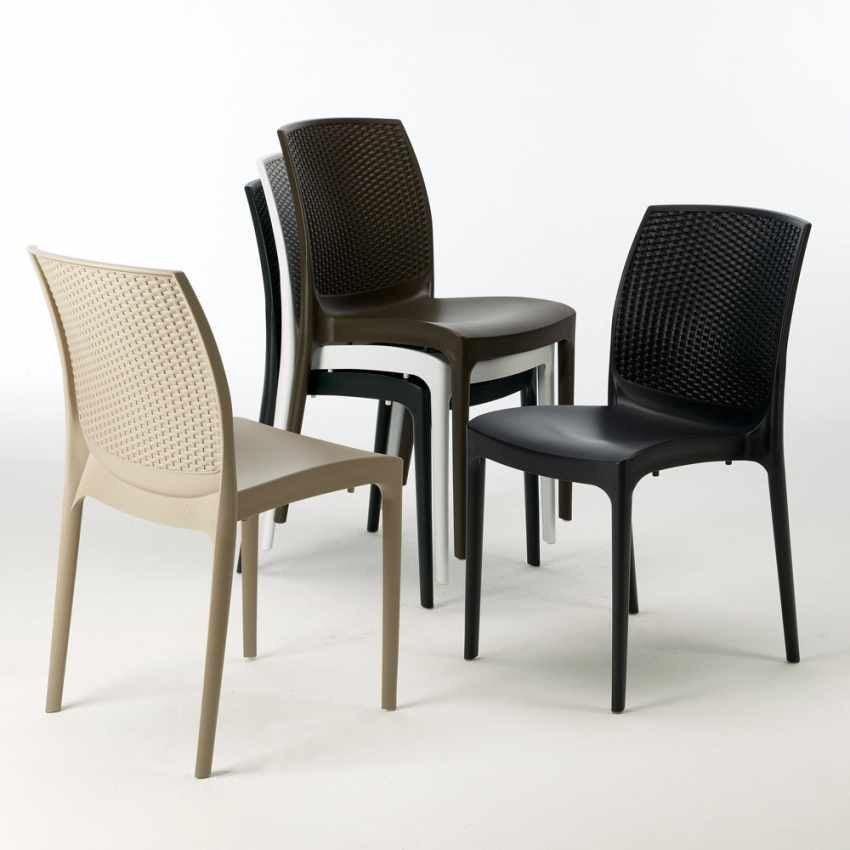 Set tavolo 90x90 cm + 4 sedie Sazerac
