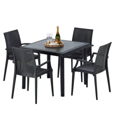 Set tavolo 90x90 cm + 4 sedie French Martini