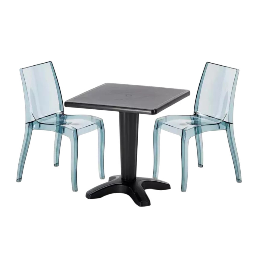 Set tavolo 70x70 cm + 2 sedie Mint Julep
