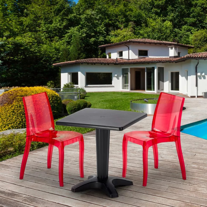 Set tavolo 70x70 cm + 2 sedie Mint Julep