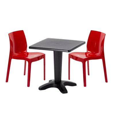 Set tavolo 70x70 cm + 2 sedie Amaretto Sour