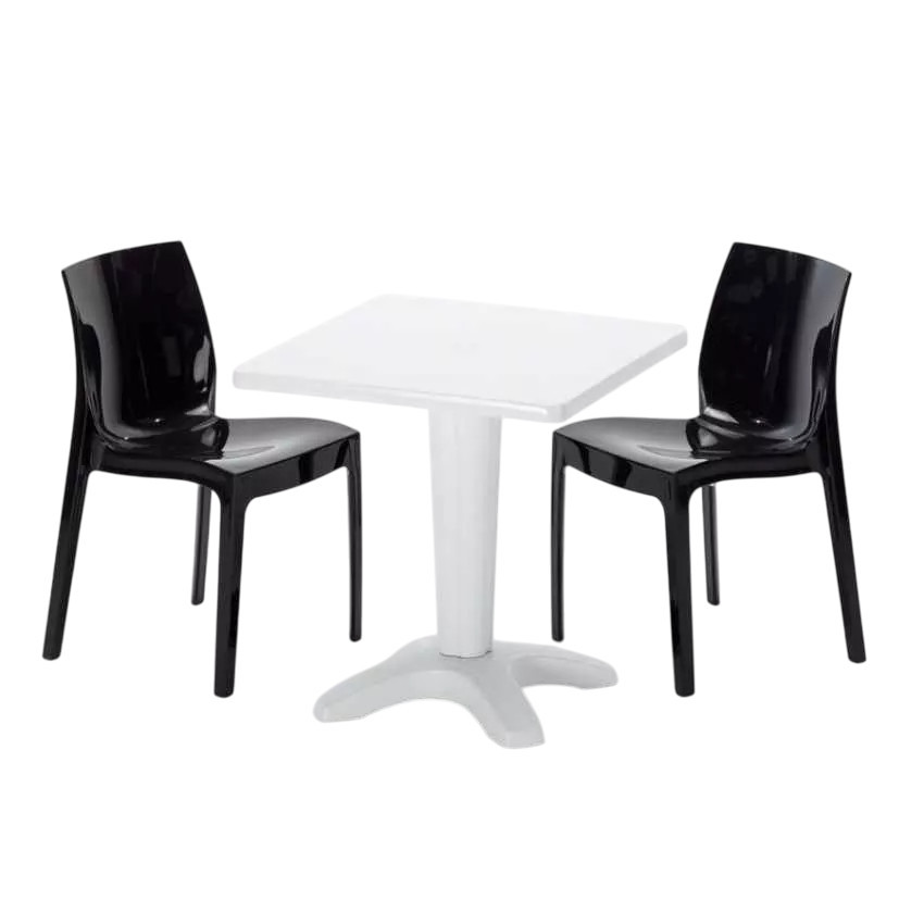 Set tavolo 70x70 cm + 2 sedie Sex on the Beach