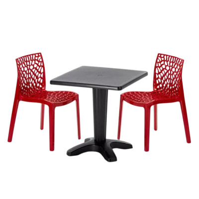 Set tavolo 70x70 cm + 2 sedie Aperol Spritz