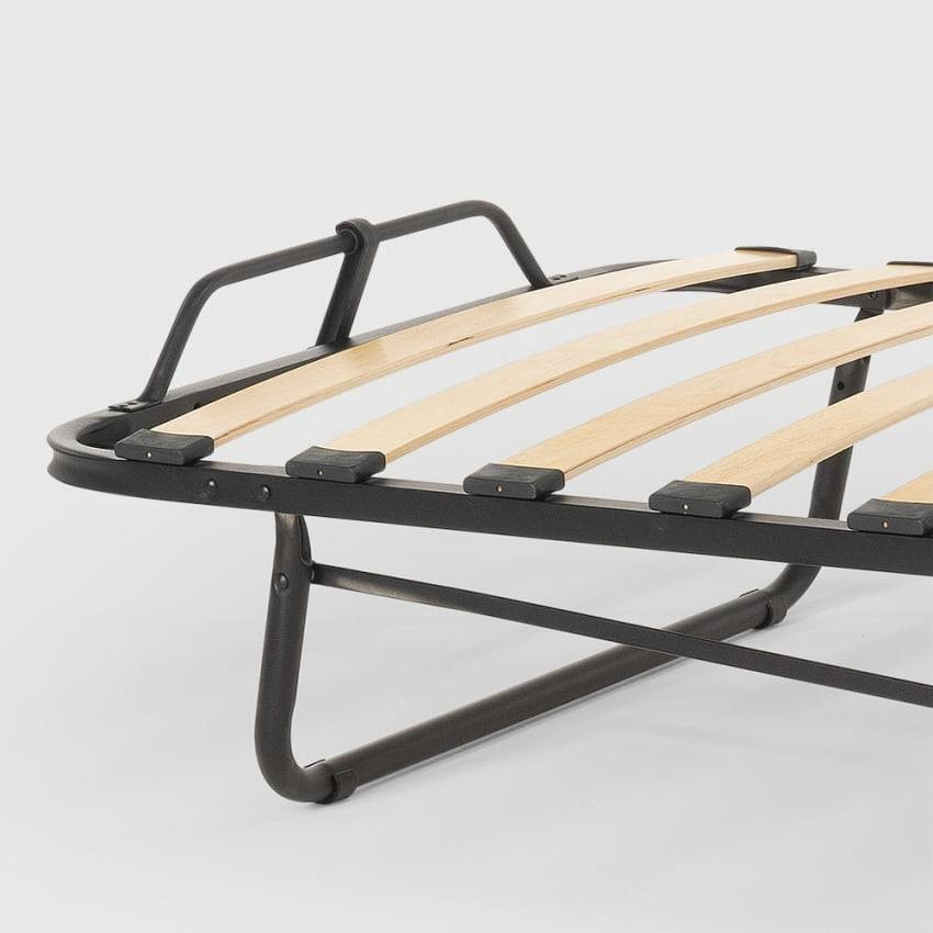 Lettino pieghevole 80x190 cm con materasso e doghe – Lucciola