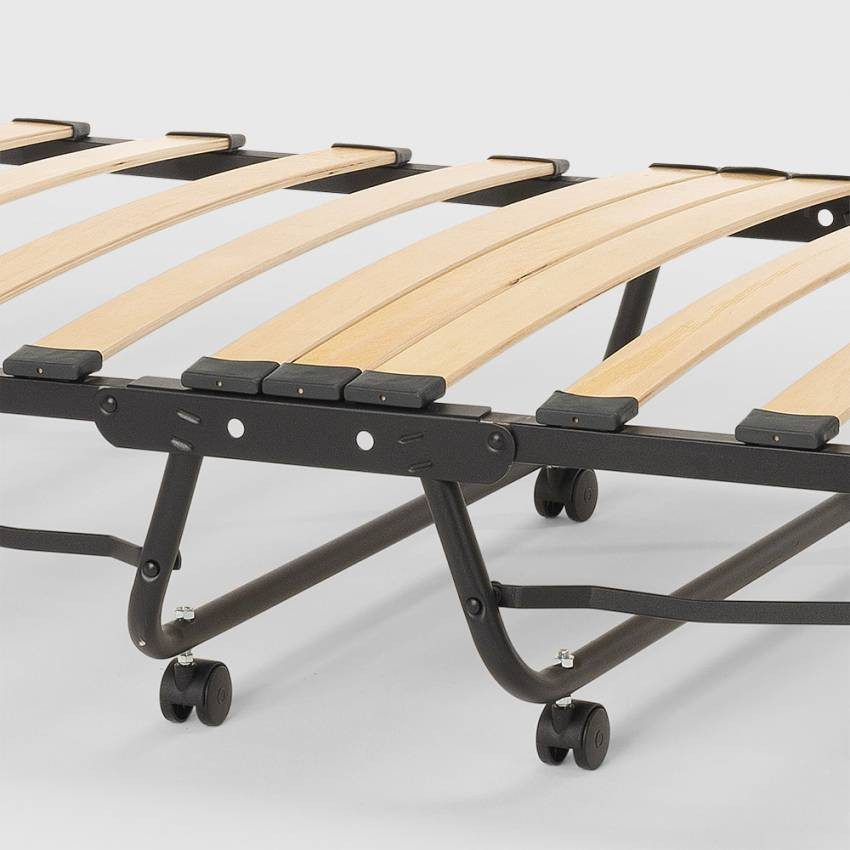 Lettino pieghevole 80x190 cm con materasso e doghe – Lucciola