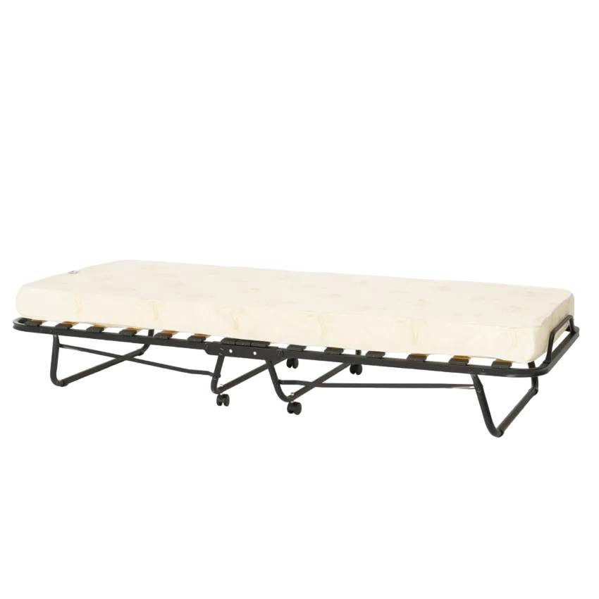 Lettino pieghevole 80x180 cm in microfibra e doghe – Piuma
