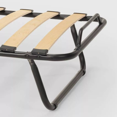 Lettino pieghevole 80x180 cm in microfibra e doghe – Piuma