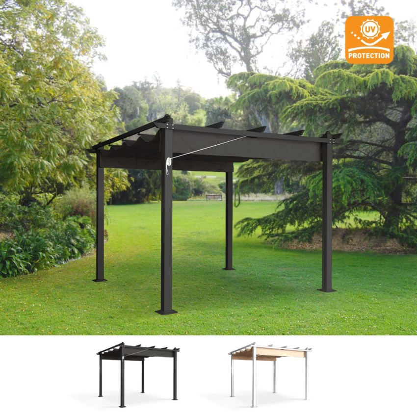 Pergola da giardino 3x3 alluminio Alba - Eleganza resistenza