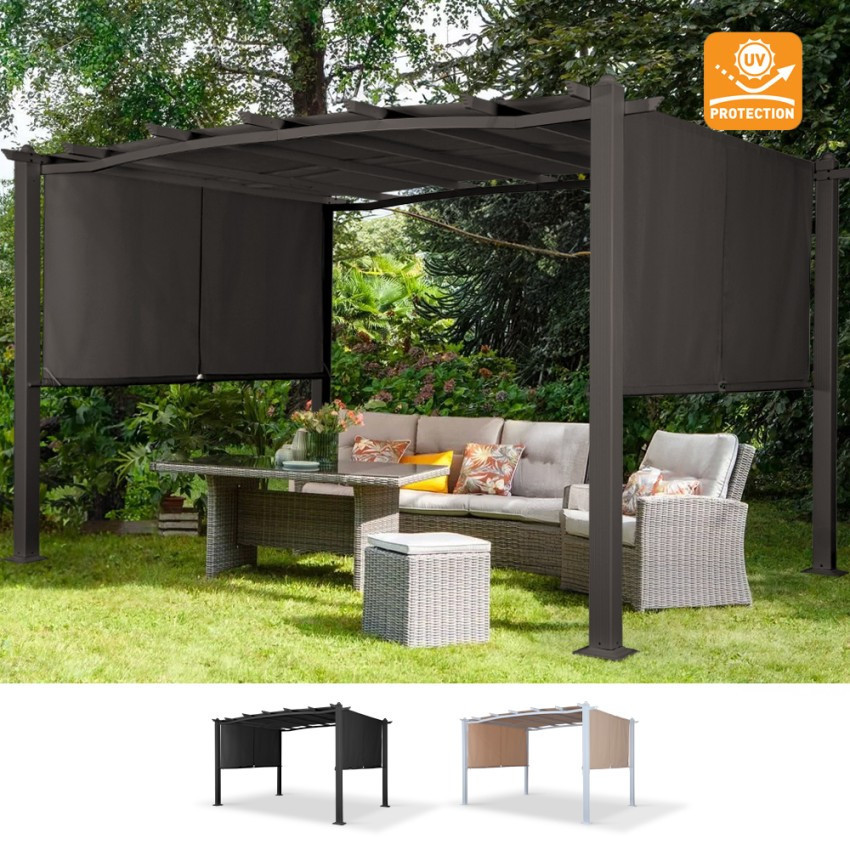 Pergola rettangolare alluminio 3x4 Stella - Design qualità