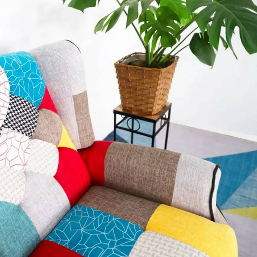 Poltrona bergère reclinabile di design moderno confortevole Urano