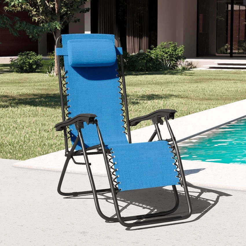 Set 4 sdraio pieghevoli Cancún leggere e confortevoli