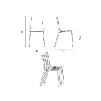 Set tavolo 70x70cm + 2 sedie trasparenti Hurricane