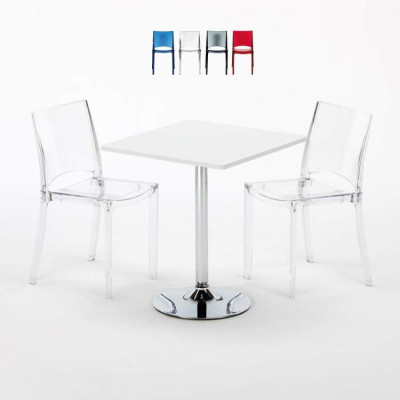 Set tavolo 70x70cm + 2 sedie per bar Bellini