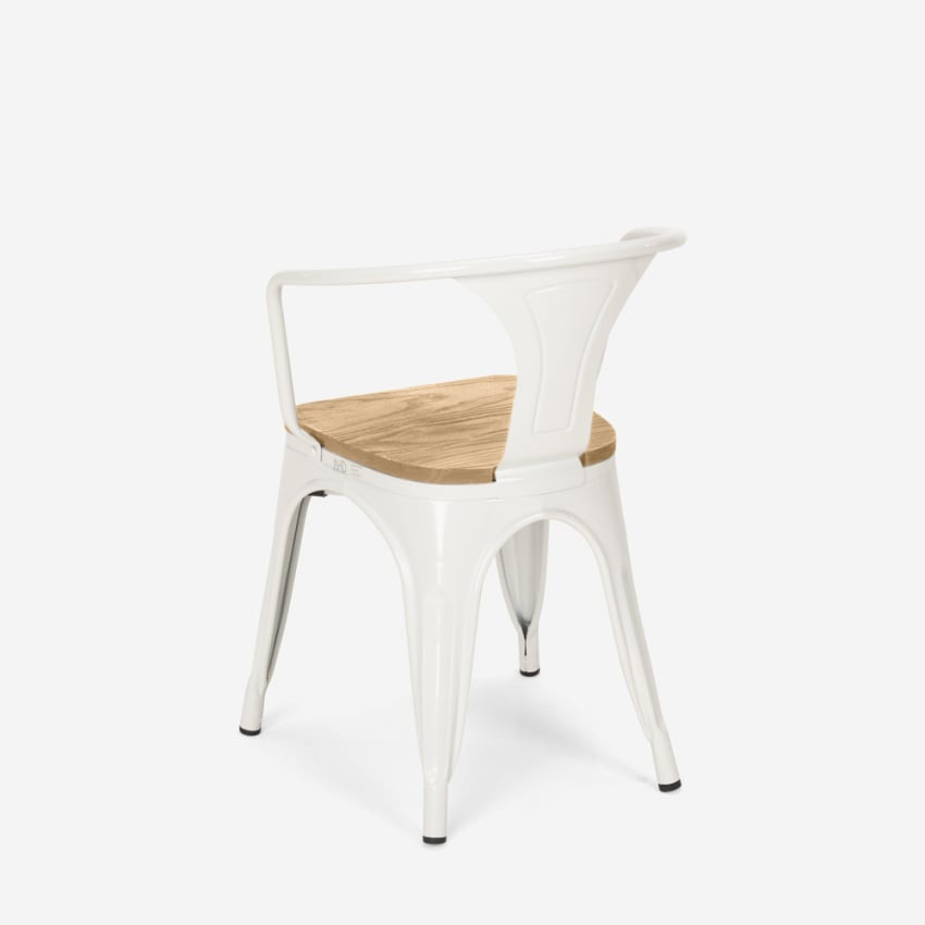Set tavolo 80x80cm + 4 sedie bar top chiaro Pisco Sour