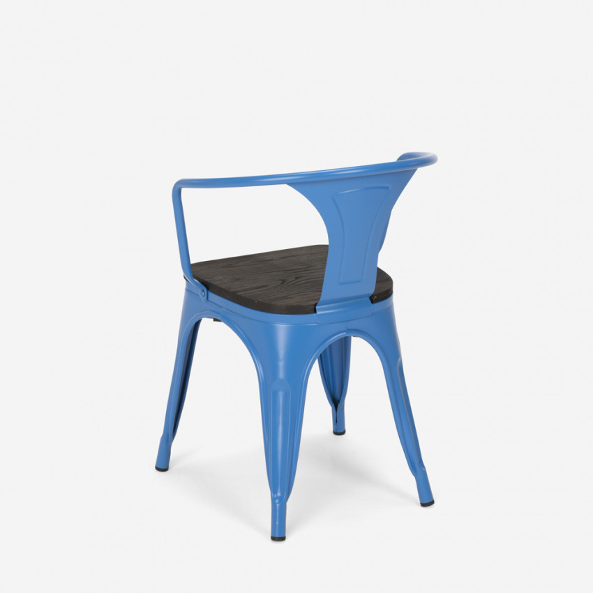 Set tavolo 80x80cm industriale + 4 sedie Ginger Beer Mojito