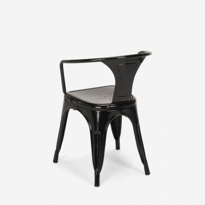 Set tavolo 80x80cm industriale + 4 sedie Hot Toddy