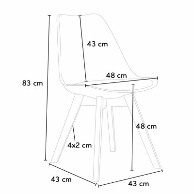 Set tavolo rotondo bianco 70x70cm + 2 sedie Gin Basil Smash