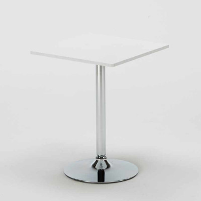 Set tavolo quadrato 70x70cm + 2 sedie caffè Rum Runner