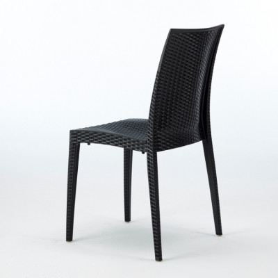 Set tavolo quadrato 90x90cm + 4 sedie polyrattan Lemonade Mojito