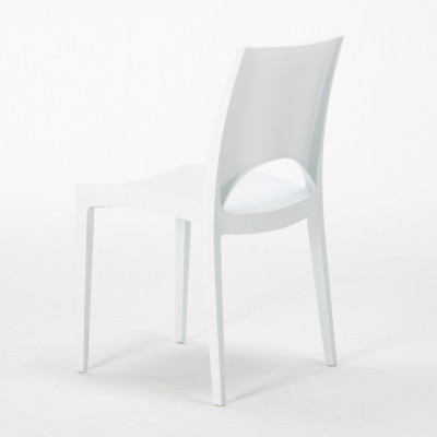 Set tavolo quadrato 90x90cm + 4 sedie polipropilene Limoncello Martini