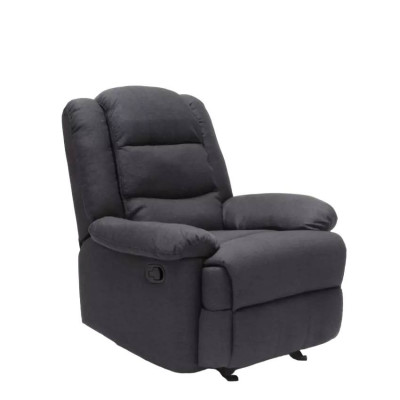 Poltrona relax reclinabile poggiapiedi tessuto design moderno Galassia