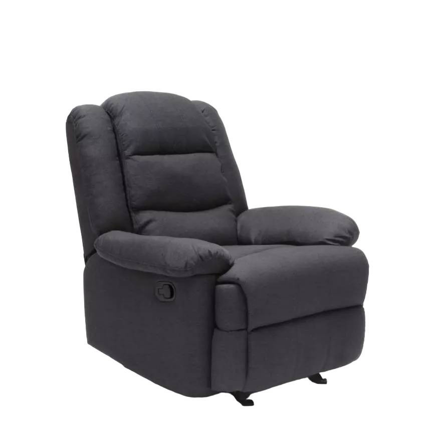 Poltrona relax reclinabile poggiapiedi tessuto design moderno Galassia