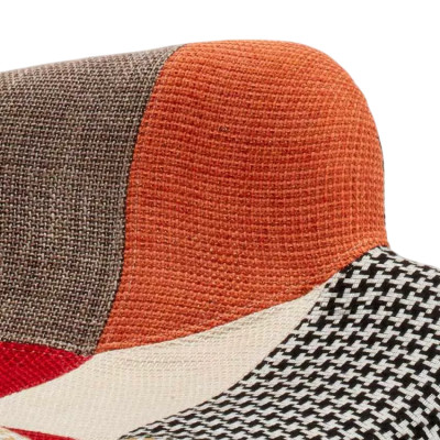 Poltrona patchwork in stile retrò Andromeda in legno robusto Andromeda
