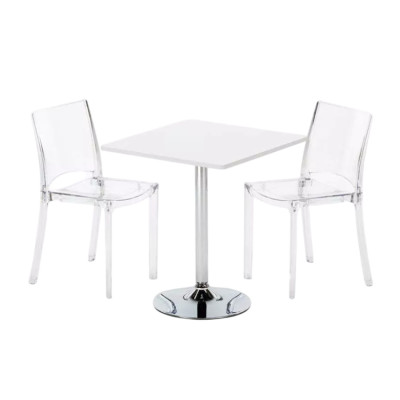 Set tavolo 70x70cm + 2 sedie per bar Bellini