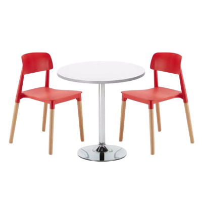 Set tavolo rotondo 70x70cm + 2 sedie Cherry Whiskey Sour