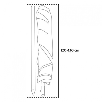 Ombrellone OmbraX 220 cm - Casamati, anti UV e coupe-vent