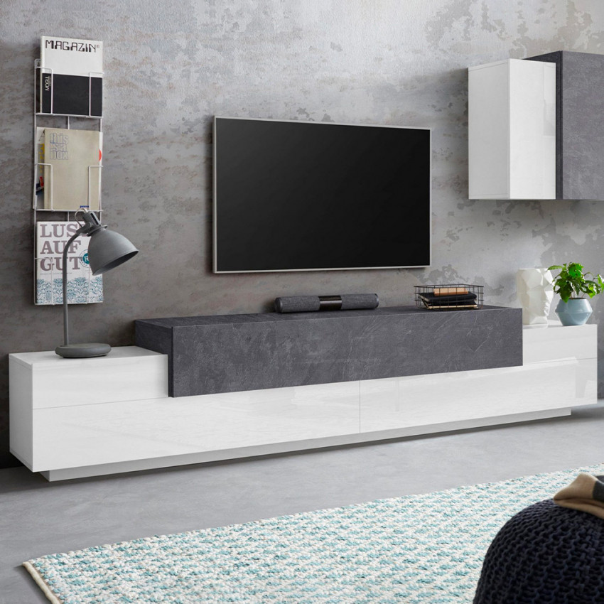 Casamati: Mobile TV 240cm, Design Moderno Lumen B