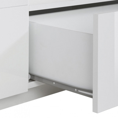 Casamati: Mobile TV Tetris 220x43cm Bianco Lucido