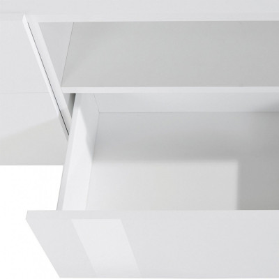Casamati: Mobile TV Tetris 220x43cm Bianco Lucido