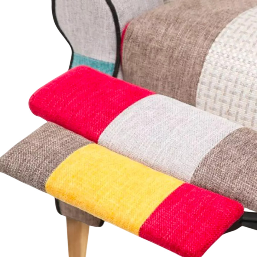 Poltrona bergère reclinabile di design moderno confortevole Urano