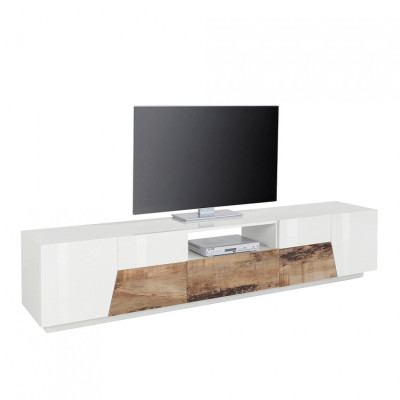 Casamati: Mobile TV Kronos 220x43cm Bianco Moderno