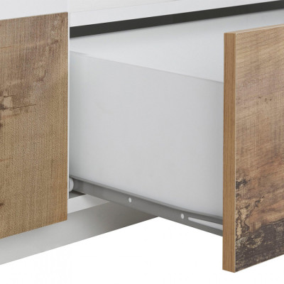 Casamati: Mobile TV Kronos 220x43cm Bianco Moderno