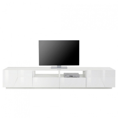 Casamati: Mobile TV Salotto Moderno 260x43cm Bianco