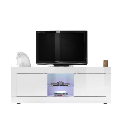 Casamati: Mobile TV Moderno Bianco Lucido 2 Ante